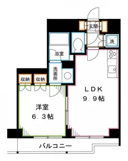 エスティメゾン中野【5階】の間取り