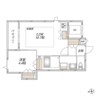Villa Del Sol VI【2階】の間取り