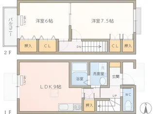 メゾンSATAKE【1階】の間取り