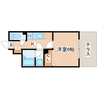 ダイアパレスステーションプラザ名取【2階】の間取り
