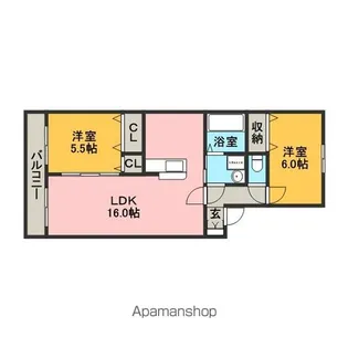 ファンタスティコ【1階】の間取り