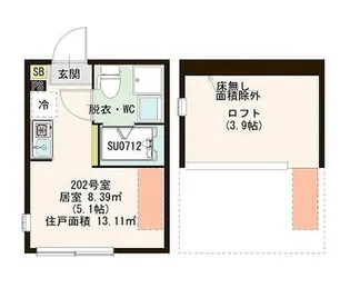ハーモニーテラス尾久【2階】の間取り