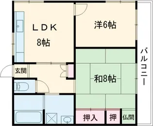 中本マンション【2階】の間取り