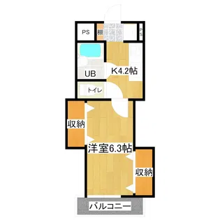 プチメゾン天満【2階】の間取り