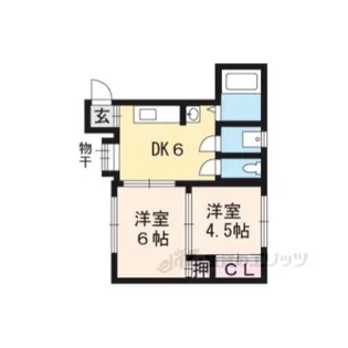 マンション丸高【2階】の間取り