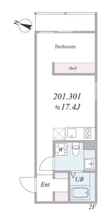 the trias magome【2階】の間取り