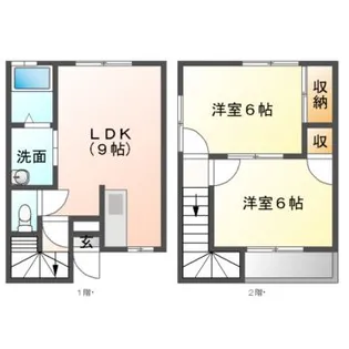 ソレイユ21 B棟【2階】の間取り
