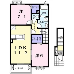 レディバードB【2階】の間取り