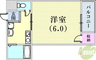 ハウスアサヒ屋【3階】の間取り
