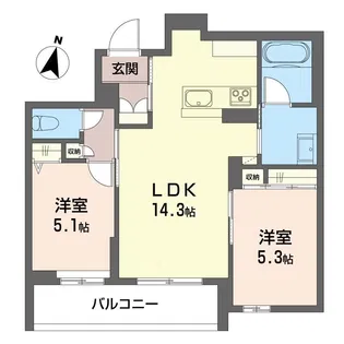 ジャカランダ【1階】の間取り