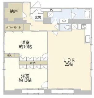 ホワイトレジデンス【11階】の間取り