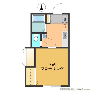 ガリューコート【2階】の間取り