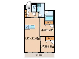 グランディール【1階】の間取り