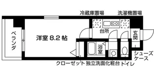 フェリスガーデン御陵【3階】の間取り