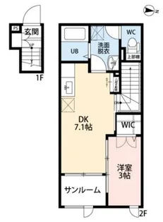 CB桜ヶ丘テソロ【1階】の間取り