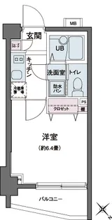 エコロジー都立大学レジデンス【2階】の間取り