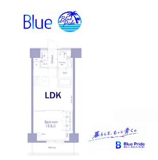 ザ・パークハビオ横浜東神奈川【10階】の間取り