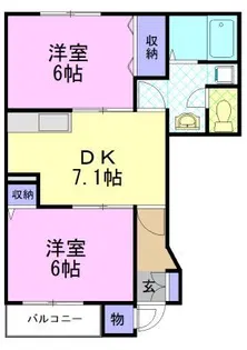 パルテールA【1階】の間取り