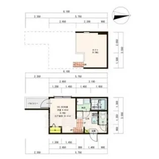 La luce桜本町【1階】の間取り