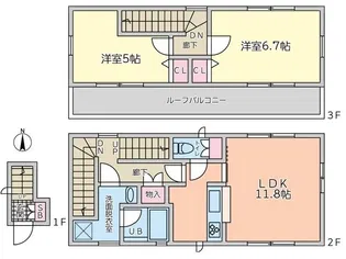 Luminous蒲田の間取り