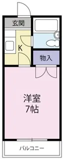 ハイツ伊達娘D【1階】の間取り