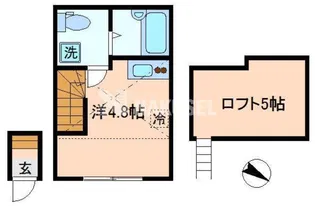 ポモドーロ三軒茶屋【2階】の間取り