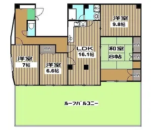 サザンシャトー【3階】の間取り