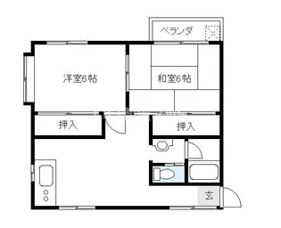 コンフォート長沼【1階】の間取り