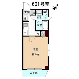 ペアパレス鍋横【6階】の間取り