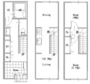 Tripletお花茶屋【3階】の間取り