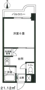 スカイラインパレス【3階】の間取り