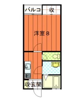 ブロンプトン【2階】の間取り