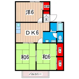 メゾン平成【2階】の間取り