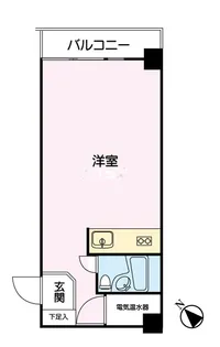 長者町ビジネスマンション【9階】の間取り