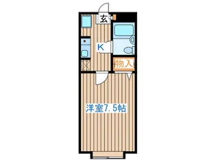 渡信ハイツ【1階】の間取り