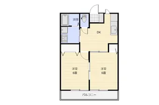 サンパレス山下B【1階】の間取り