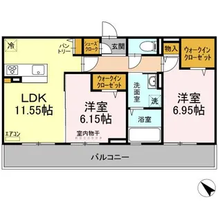 オテール・ロッシュIII I【3階】の間取り