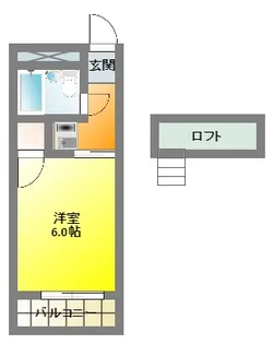 CASA元浜【4階】の間取り