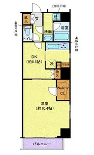 ディアレイシャス蔵前ステーションフロント【10階】の間取り