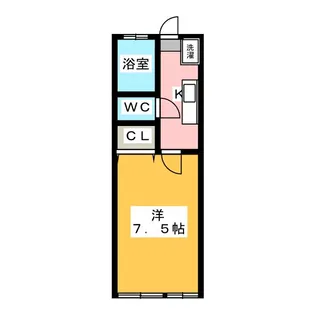 釜台ハイツ【1階】の間取り