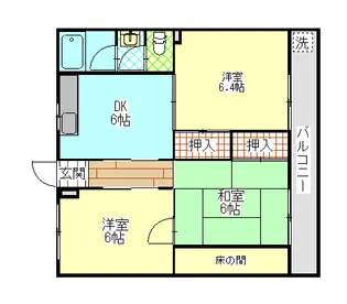 マンション加地【3階】の間取り
