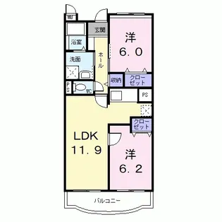 エスペランサ【1階】の間取り