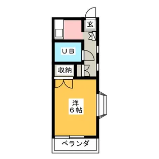 フロンティアうるし【2階】の間取り