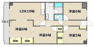 21ハイツ辰巳【3階】の間取り