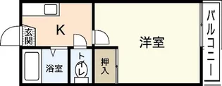 アビタシオン庚午A棟【2階】の間取り