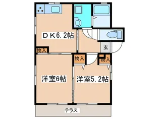 タウン泉N-1【1階】の間取り