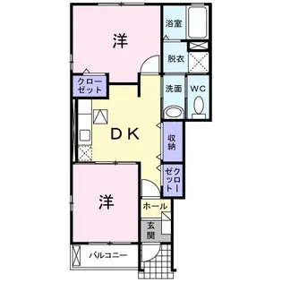 エクセランK・U【1階】の間取り