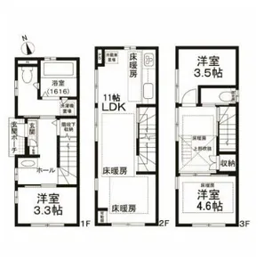 東京都江東区牡丹1【一戸建】の間取り