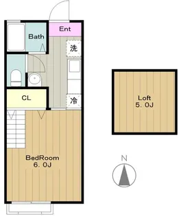 美里ハウスせいせき【2階】の間取り