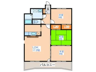 イーストセンタービル【3階】の間取り